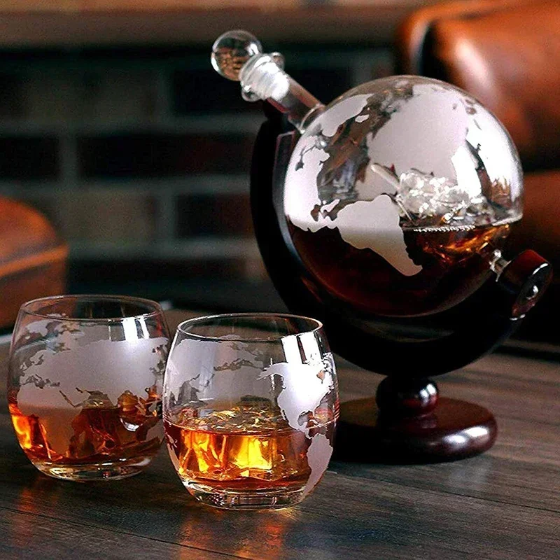 Decanter Globe Set - Креативный набор графинов в виде глобуса
