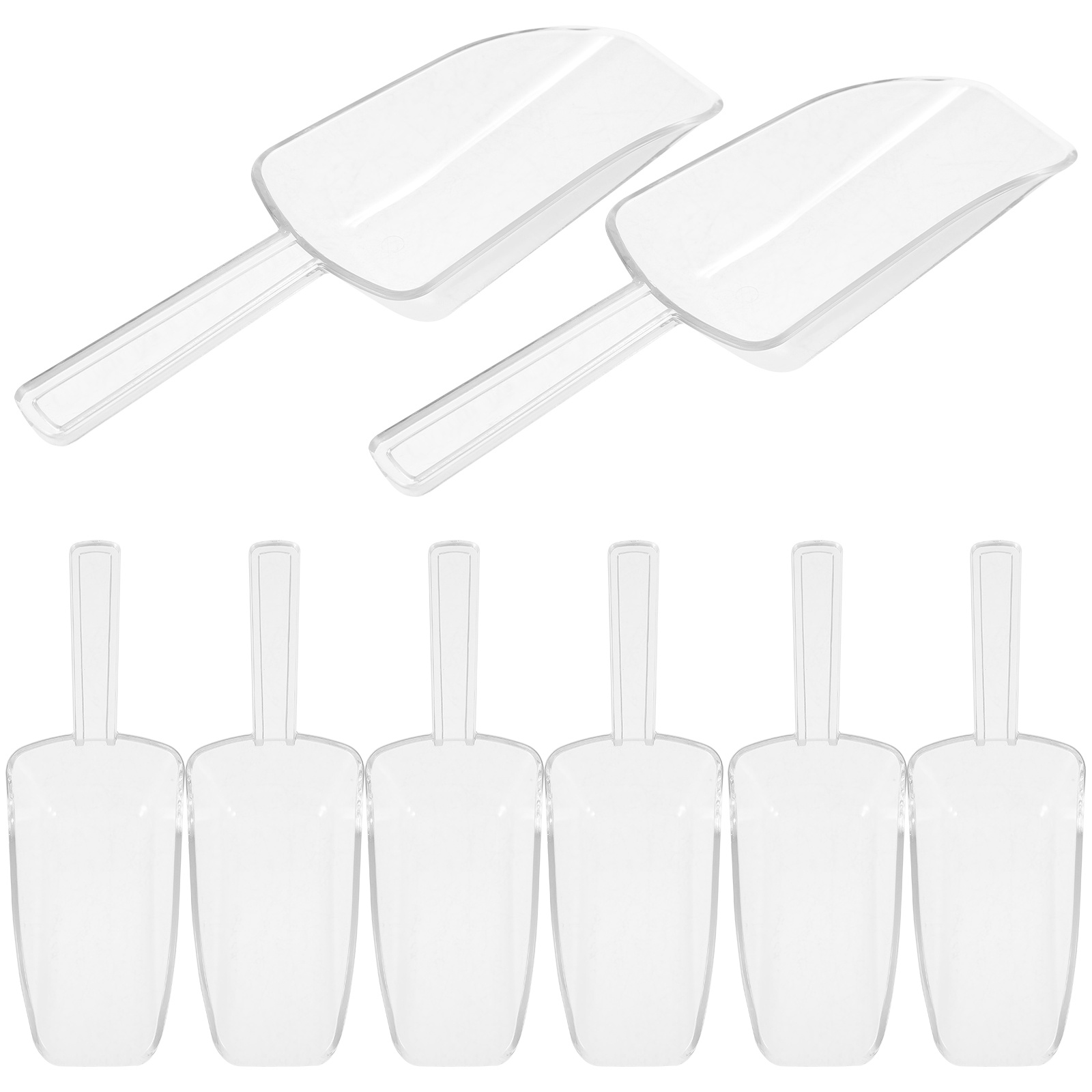 Ice Pick Pick - 8 шт., совок для еды, мини-прозрачный