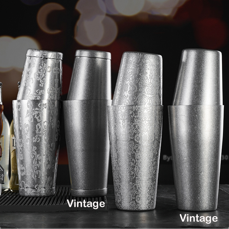 Boston Shaker Set - Бостонский коктейльный шейкер с гравировкой, набор