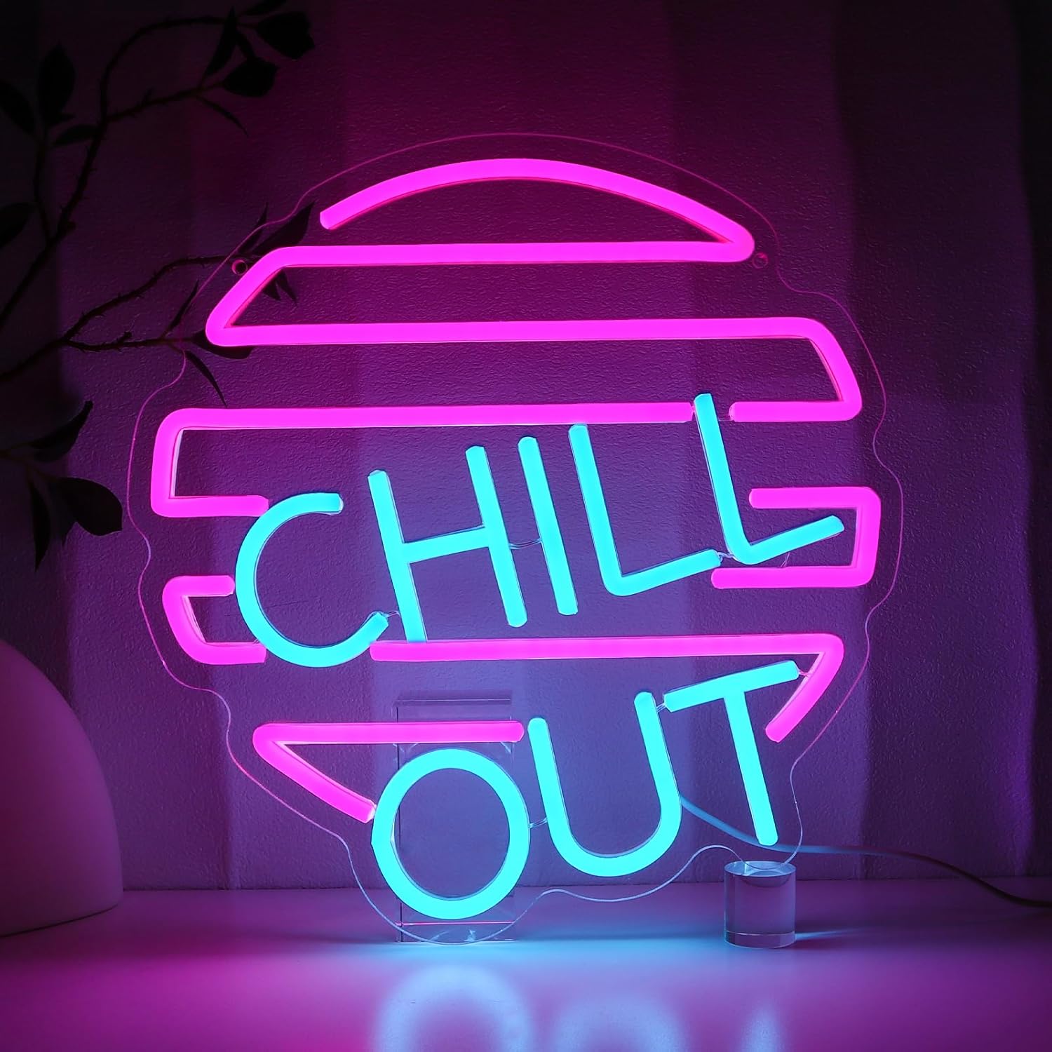 Home Bar Lounge - Неоновая вывеска для настенного декора, приглушаемые