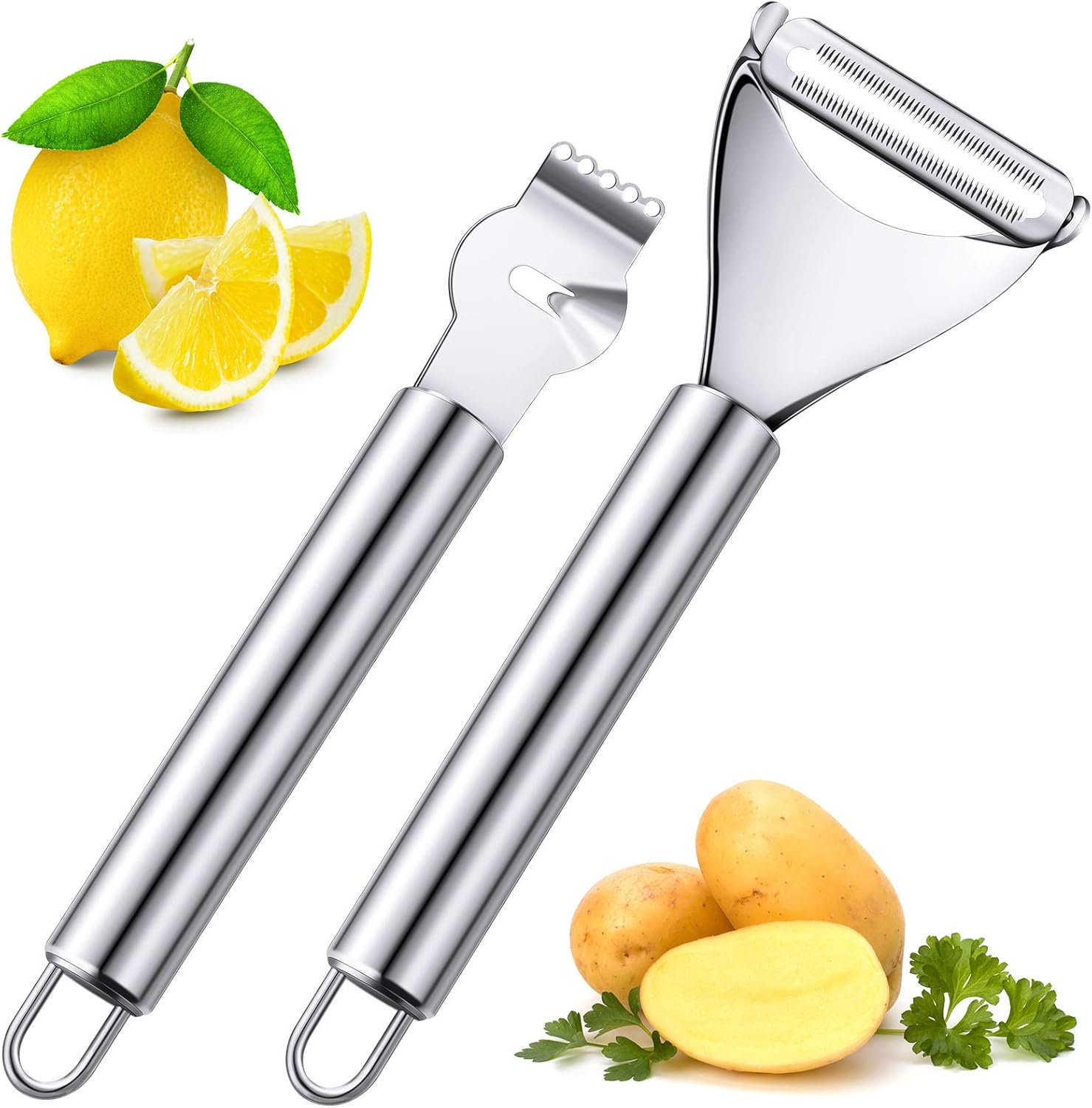 Peeler Channel Knife - Набор из 2-х ножей-шинкователей для цитрусовых