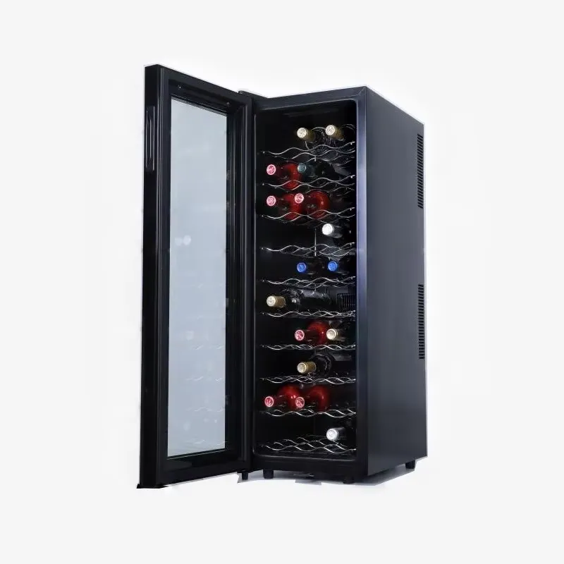 Home Bar And Fridge - Отдельностоящий винный холодильник с стеклянной дверцей,