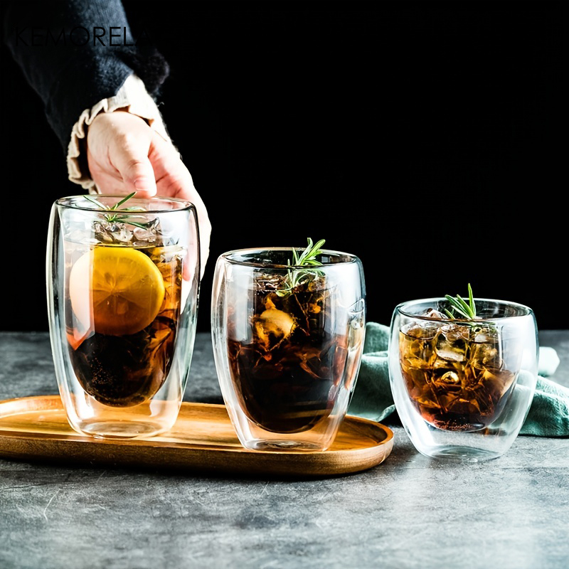 Highball Glass Set - Термостойкая стеклянная чашка с двойными стенками,