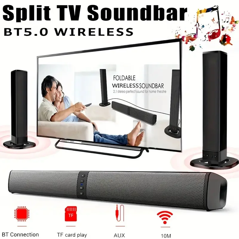 Home Bar And Theater - Беспроводная звуковая панель для телевизора Bluetooth