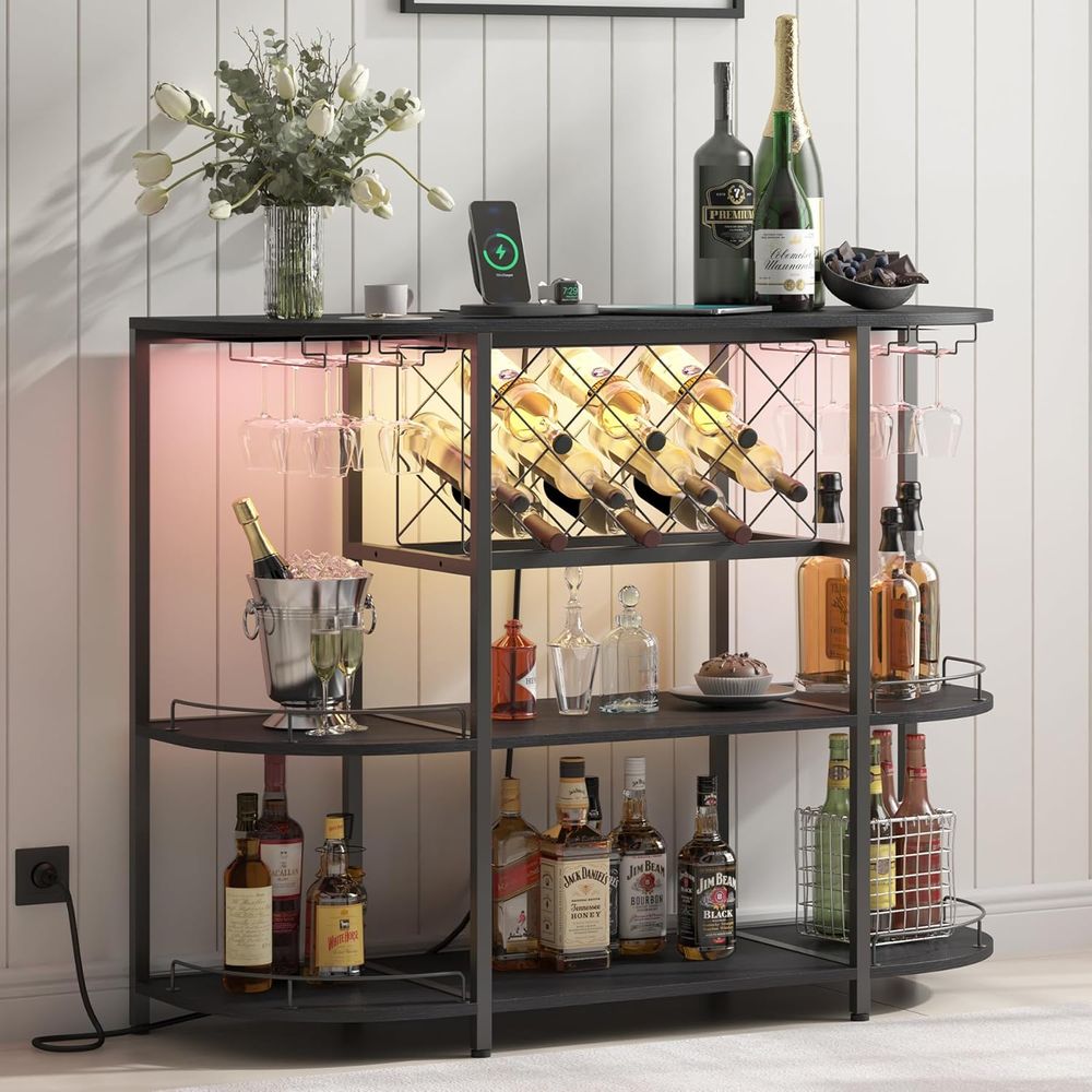 Черный 3-ярусный кофейный стол – обзор и цена Home Bar And Kitchen