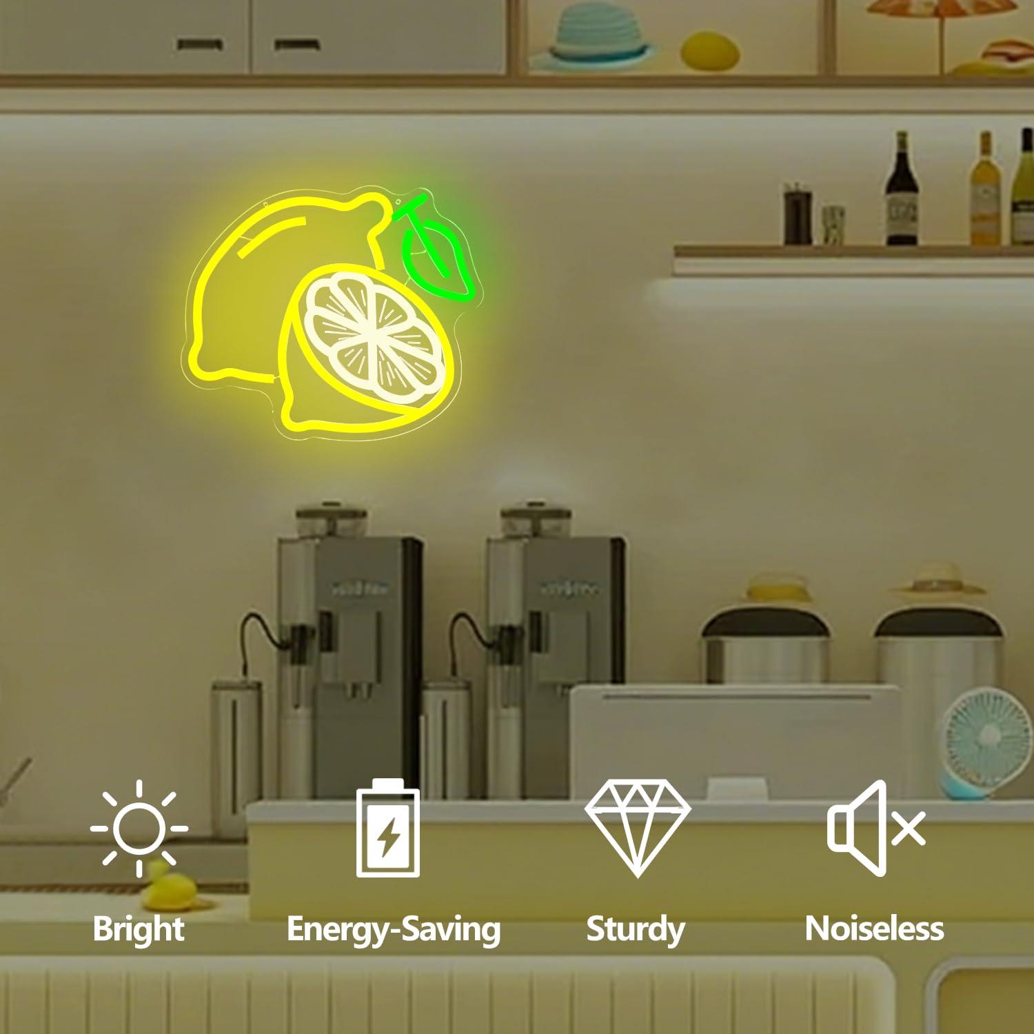Неоновая вывеска в виде лимона – обзор и цена Home Bar And Kitchen