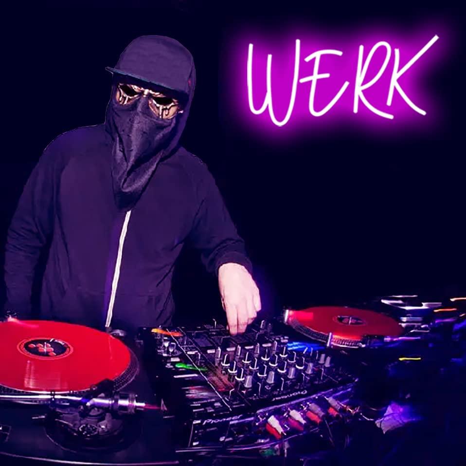 Неоновая вывеска Werk, светоди – обзор и цена Home Bar Word