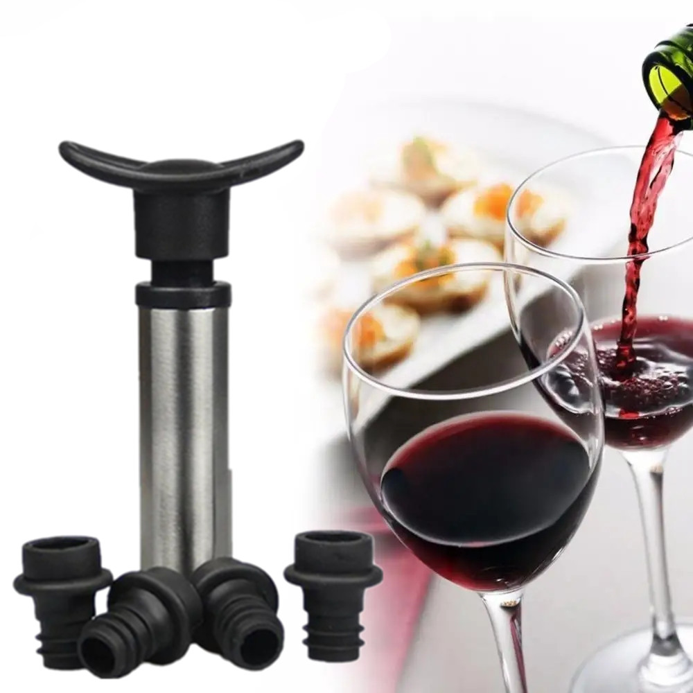 Пробка для вина с вакуумным на – обзор и цена Wine Preservation Pump