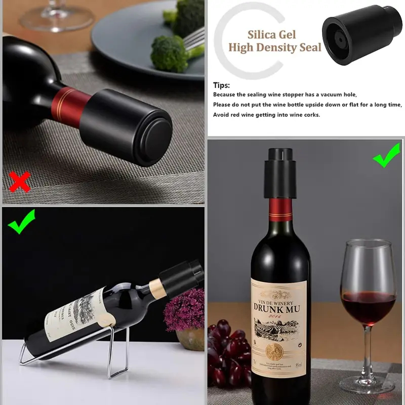 Вакуумная пробка для вина с фу – обзор и цена Wine Preservation Pump